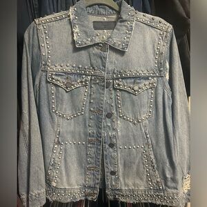 blanknyc studded jean jacket